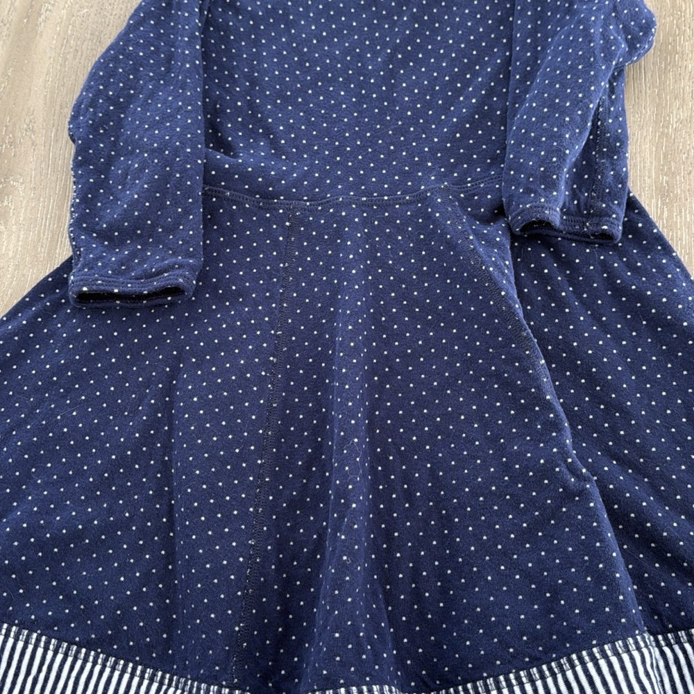 Hanna Andersson Navy Polka Dot Kids Dress